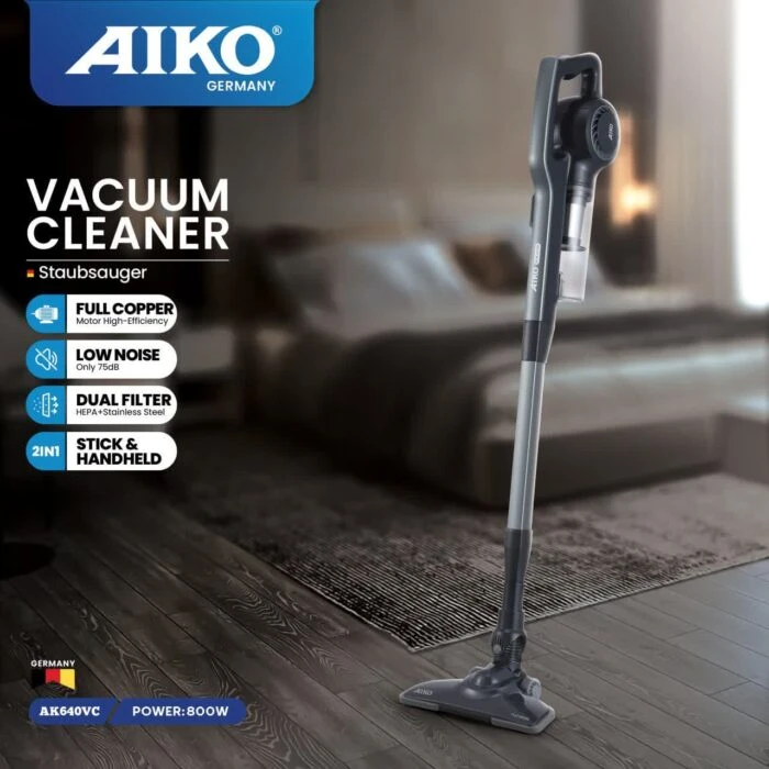 جارو برقی ایستاده آیکو مدل ak640vc جارو عصایی جارو پرتابل