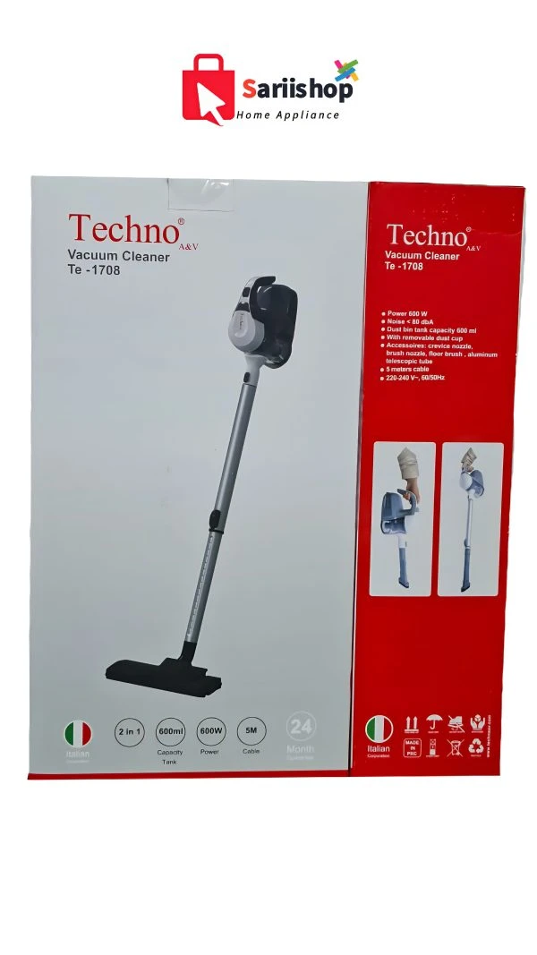 جاروبرقی پرتابل تکنو مدل Te‑1708