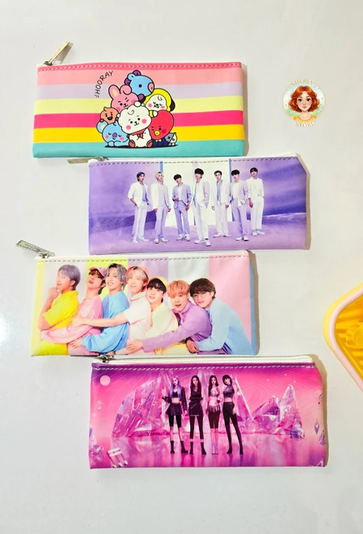 جامدادی تک زیپ bts,black pink