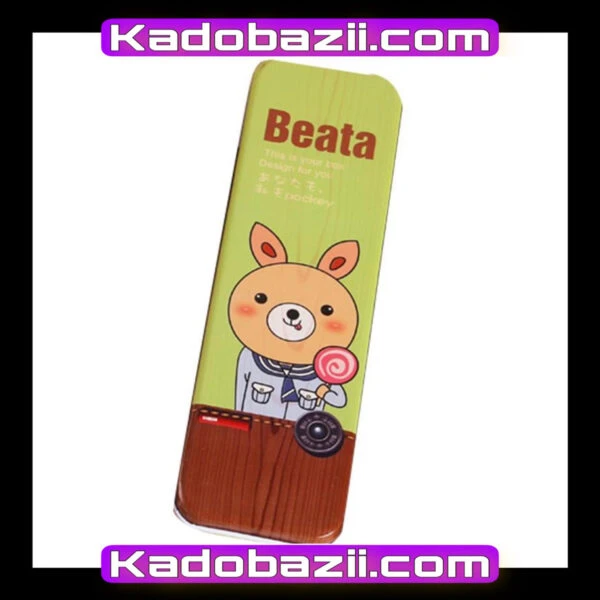 جامدادی فلزی Beata مدل خرسی