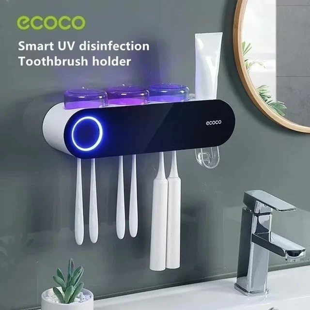 جامسواک دیواری هوشمند Ecoco مدل E2110 با استریلیزاسیون UV