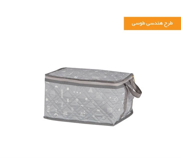 جامه دان صفر ترگال هومتکس رنگ طوسی هندسی