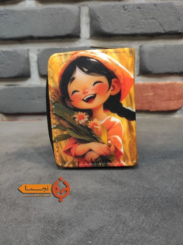 جاکارتی دور زیپ آکاردئونی طرح دختر کد jczad01