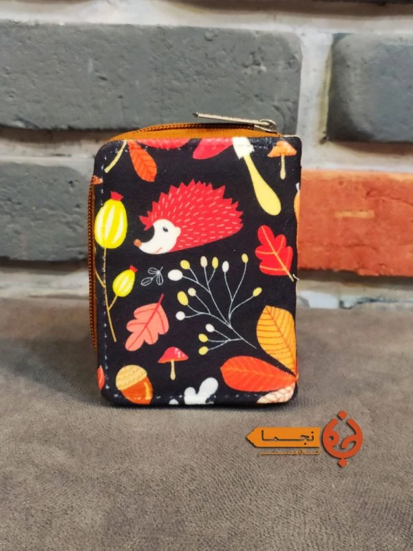جاکارتی دور زیپ طرح جوجه تیغی کد JKDZ60