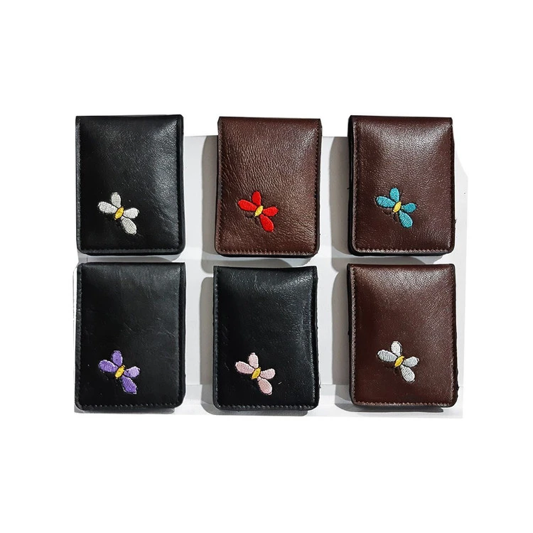 جاکارتی چرم طبیعی پروانه ای دکمه دار کد 891