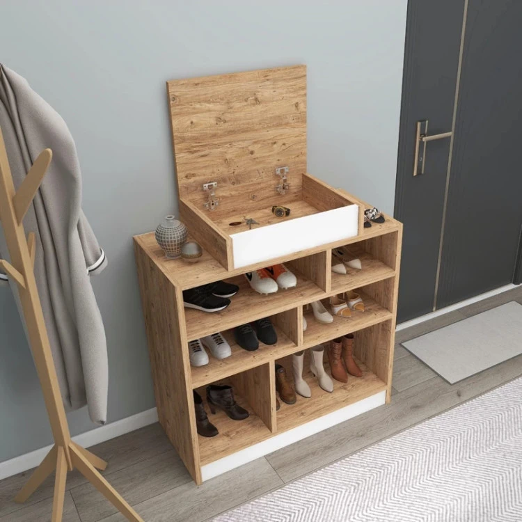 جاکفشی ساده و مدرن کد5 تمام MDF دارای رنگبندی