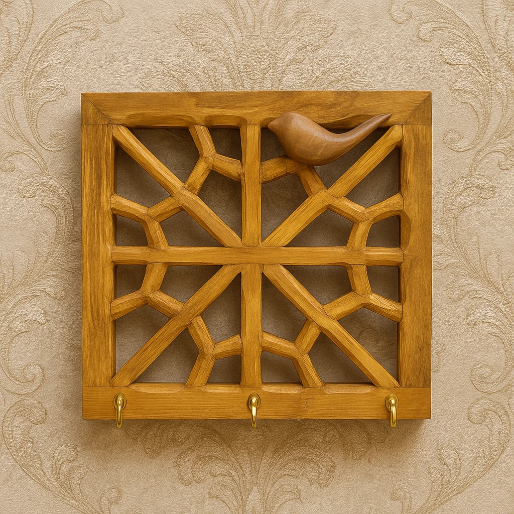 جاکلیدی چوبی مدل گره چینی