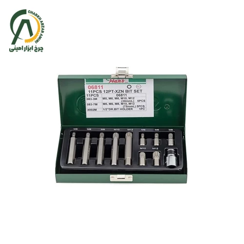 جعبه 11 پارچه بیت هزارخاری سایز M12-M5 هنس مدل 06811