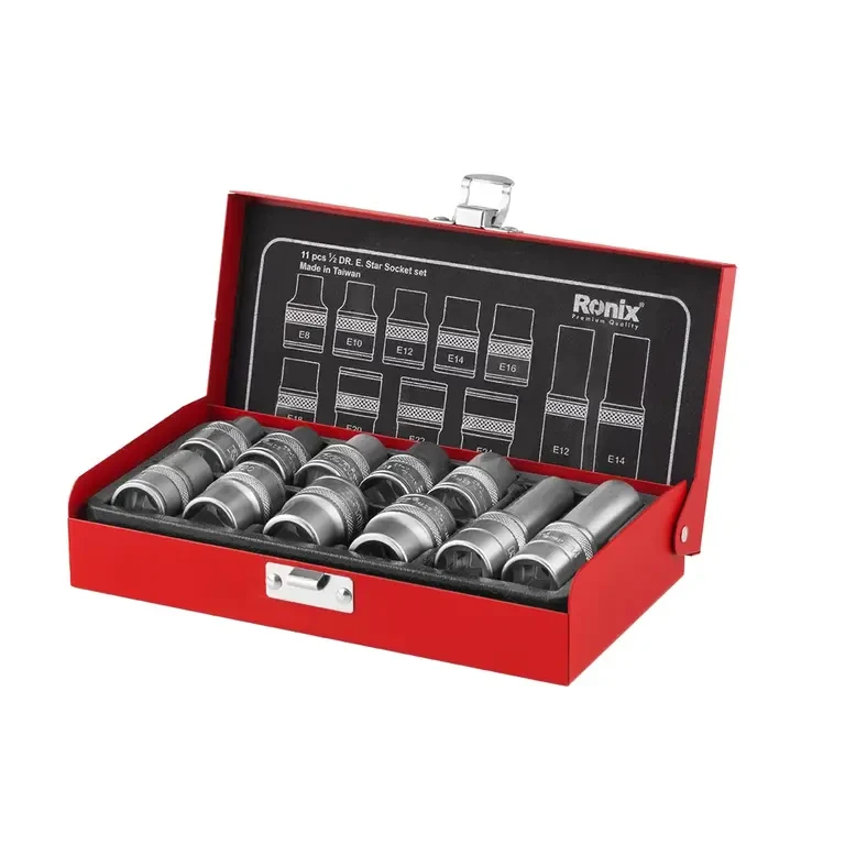 جعبه بکس 1/2 اینچ 11 پارچه E مدل RH-2694