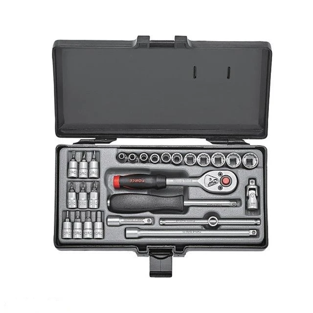 جعبه بکس 1/4 درایو میلی‌متری 27 پارچه 12 پر F2281 برند FORCE