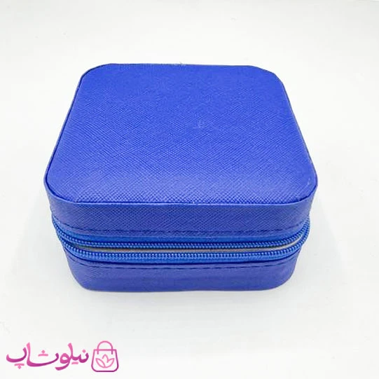 جعبه جواهرات مدل مسافرتی رنگ آبی تیره کد 170