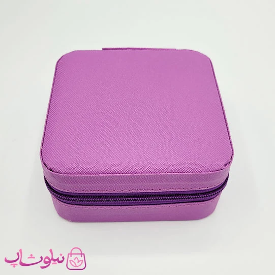 جعبه جواهرات مدل مسافرتی رنگ بنفش کد 135