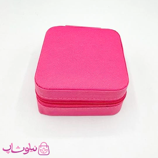 جعبه جواهرات مدل مسافرتی رنگ سرخابی کد 135
