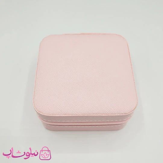 جعبه جواهرات مدل مسافرتی رنگ صورتی روشن کد 170