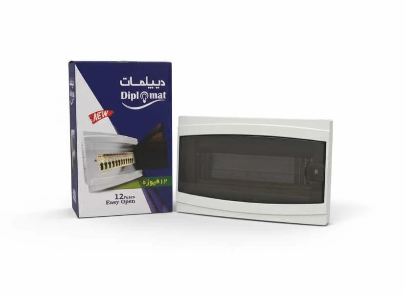 جعبه فیوز و تابلو مینیاتوری 12 تایی دیپلمات