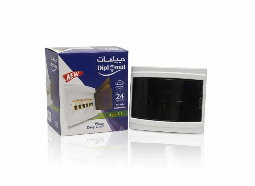 جعبه فیوز و تابلو مینیاتوری 6 تایی دیپلمات