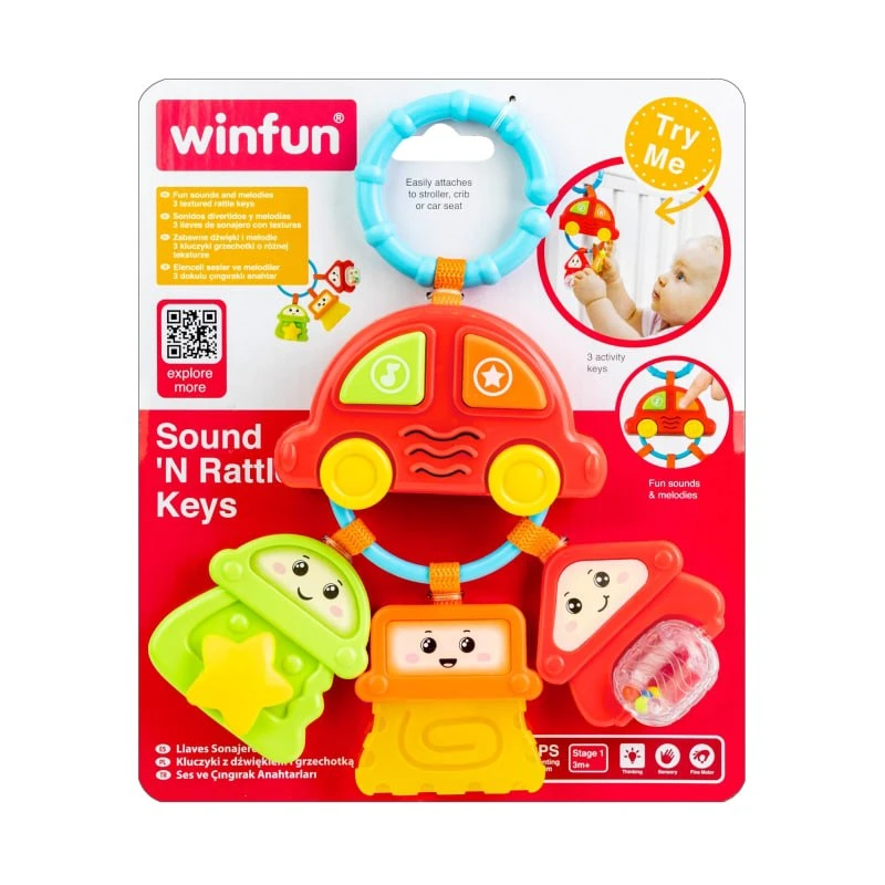 جغجغه آویز کلید وین فاین winfun کد 00628