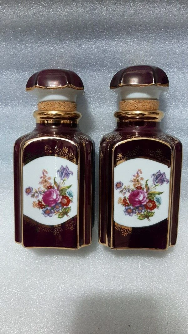 جفت چایدان گلدار ژاپن