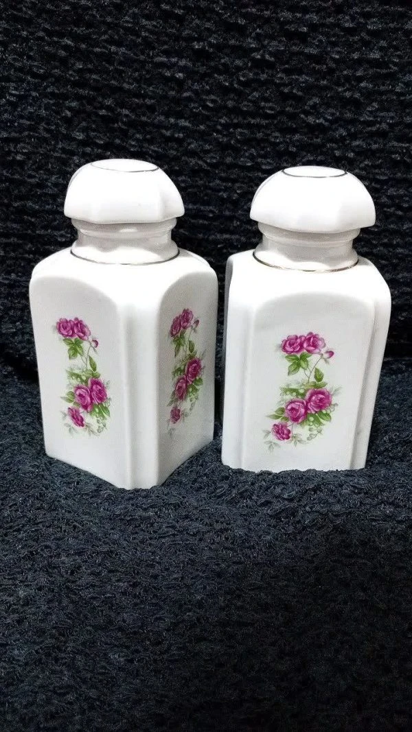 جفت چایدان گلسرخی قدیمی