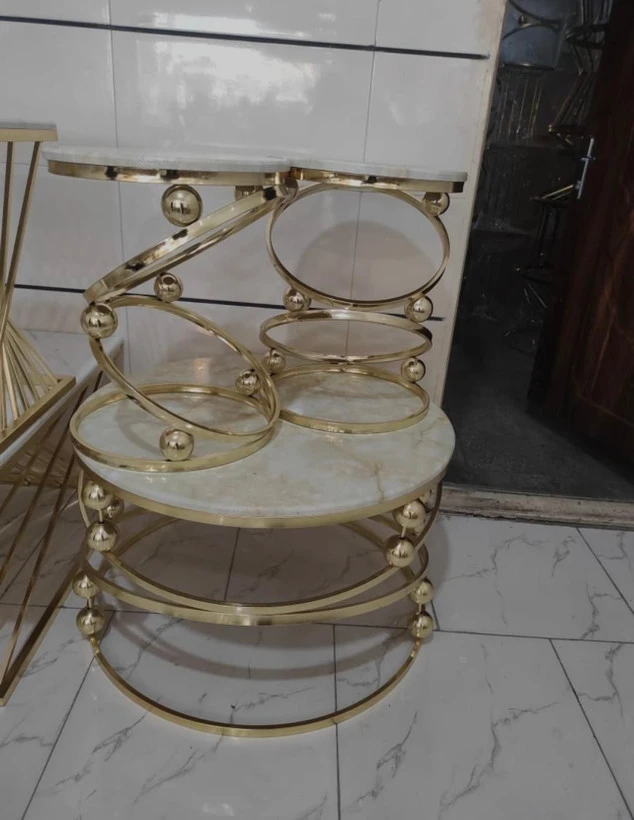 جلومبلی عسلی فلزی مدل ترنج