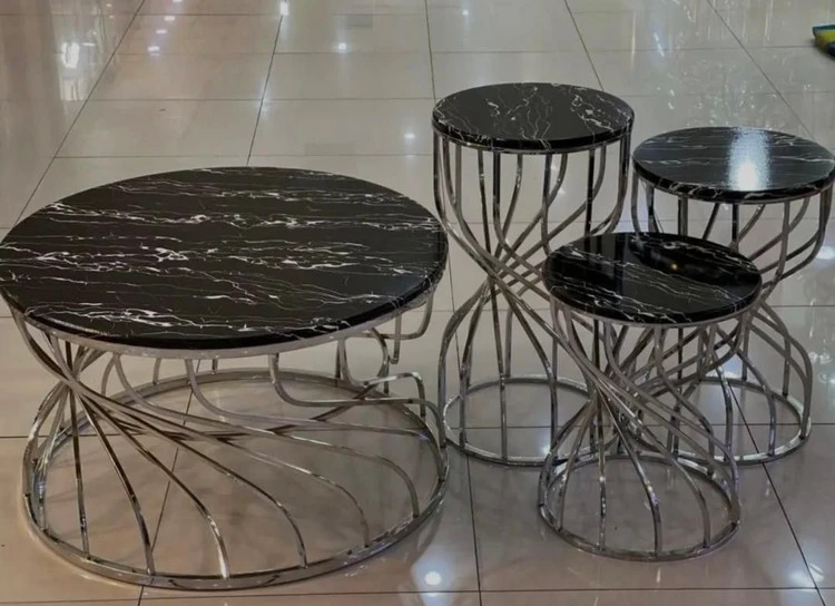 جلومبلی عسلی فلزی مدل ساعت شنی