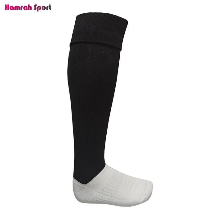 جوراب فوتبال مشکی IMAN SPORT کف حوله ای تمام کش 5 ستاره اعلا