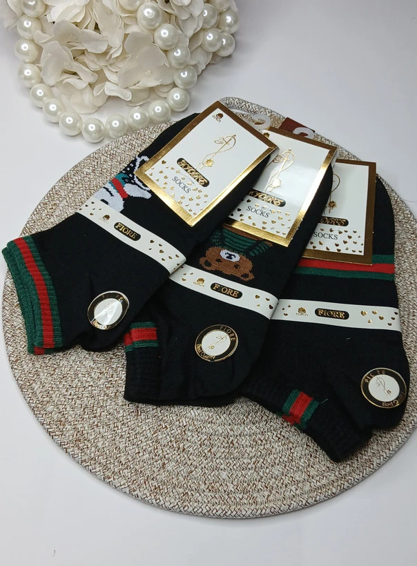جوراب مشکی نخ پنبه درجه ۱