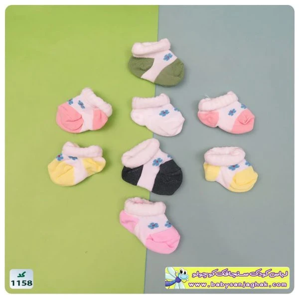 جوراب نقلی رنگی