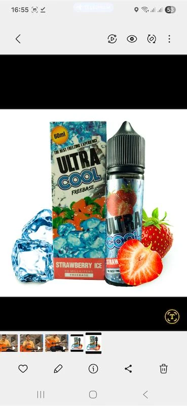 جویس توت‌فرنگی یخ (60 میل) اولترا کول | Strawberry Ice