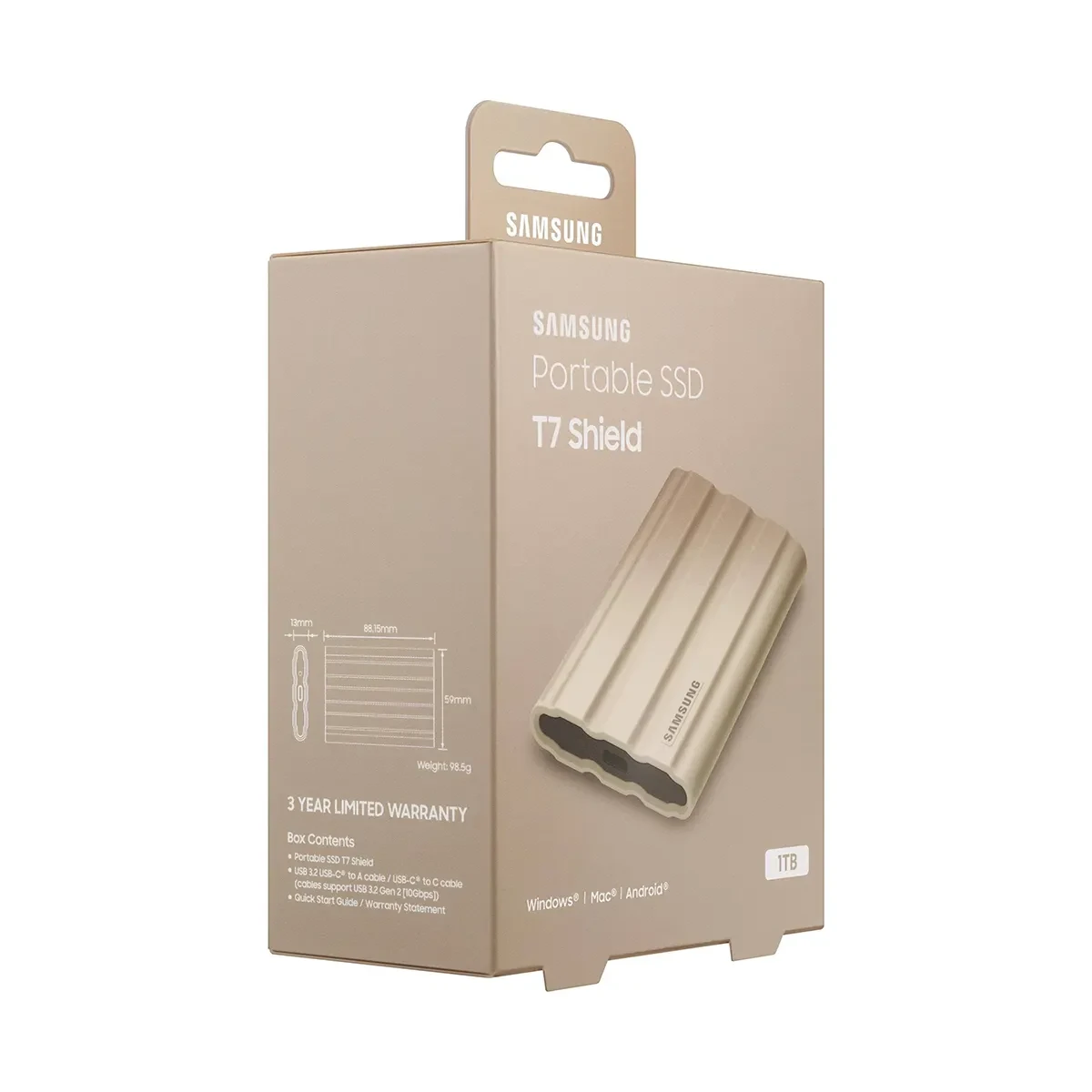 حافظه SSD اکسترنال سامسونگ 1 ترابایت T7 Shield External SSD