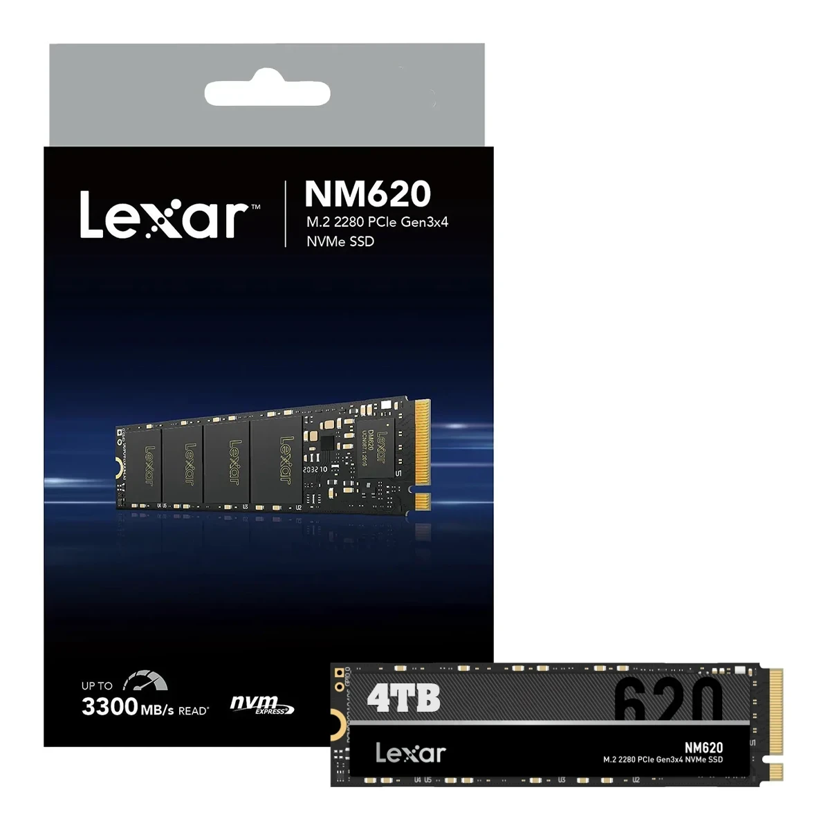 حافظه SSD لکسار 4 ترابایت Lexar NM620 PCIe Gen3 NVMe M.2