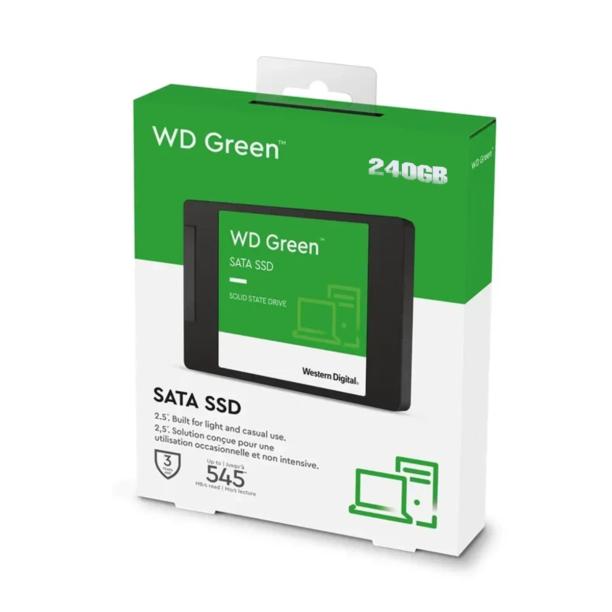 حافظه SSD وسترن 240 گیگابایت WD Green 2.5 Inch SATA