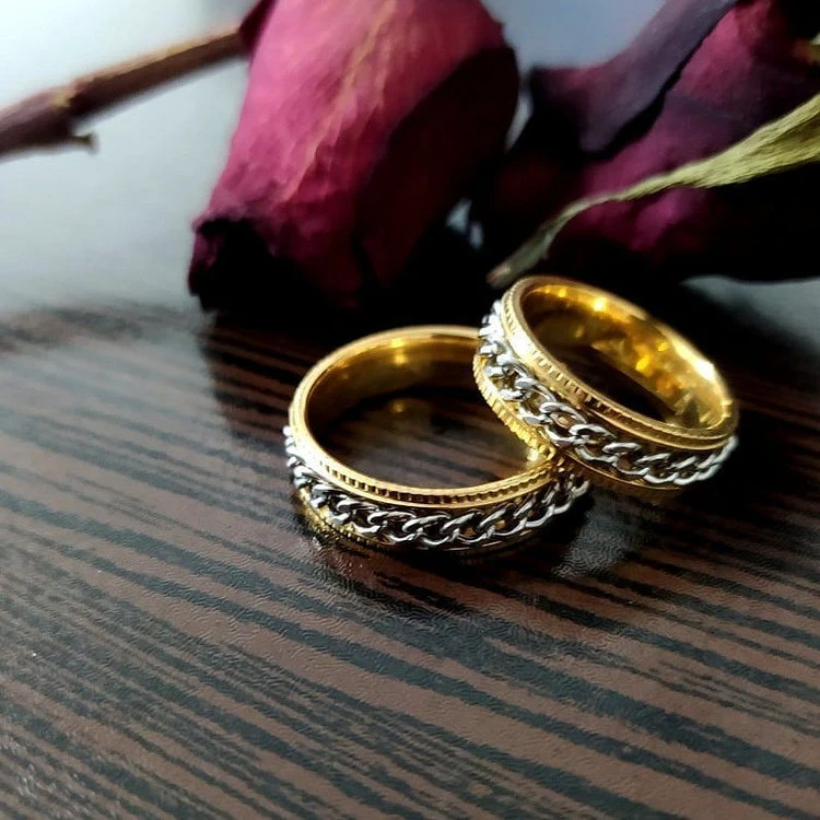 حلقه استیل طرح کارتیر سایز ۹ و ۱۱