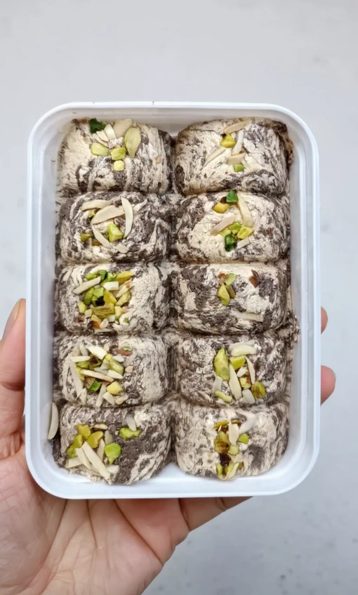 حلوا شکری ممتاز رولتی شکلاتی ۴۰۰ گرمی اردکان