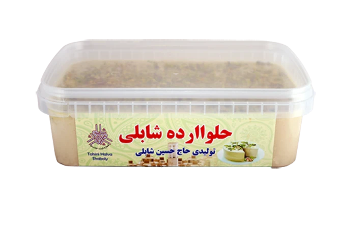 حلواارده پسته‌ای ۱۸۰۰ گرمی