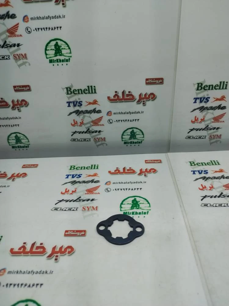 خار (دنده) بست پولکی روی دنده زنجیر جلو موتور اپاچی 150 160 180 200