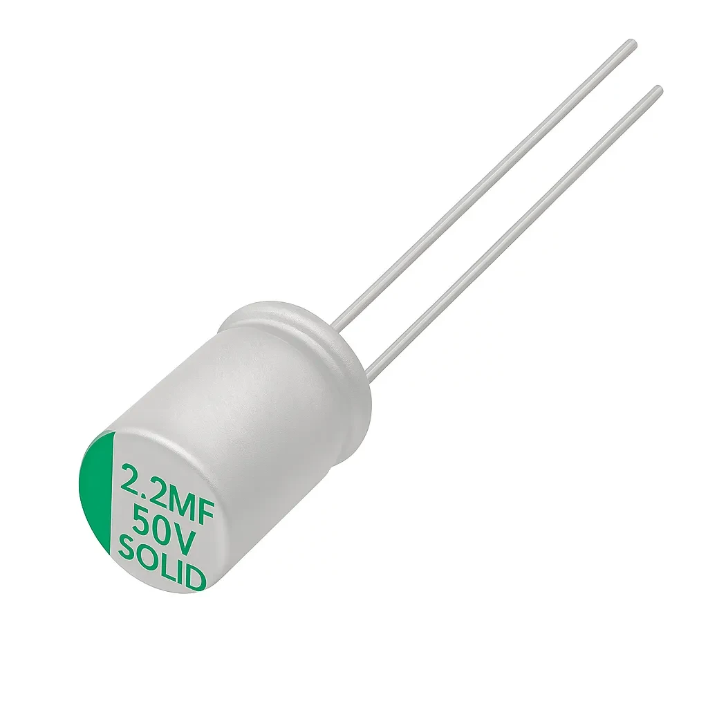 خازن جامد 50 ولت 2.2 میکرو فاراد 2.2MF 50V SOLID