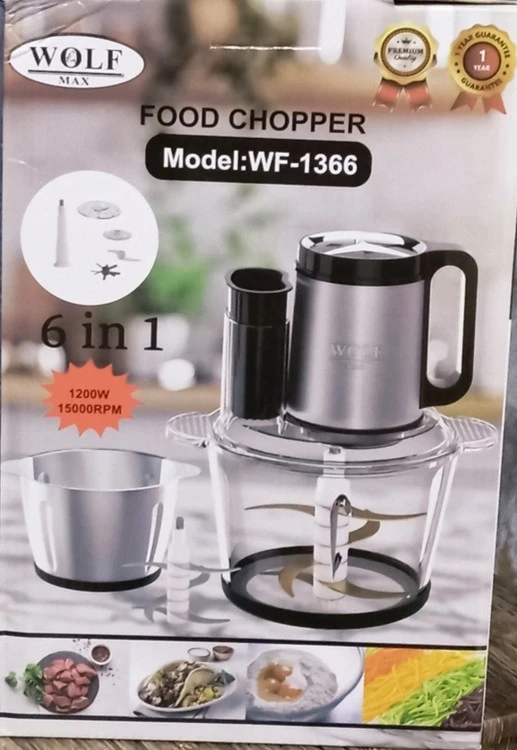 خردکن دوکاسه ولف مکس مدل WF-1366