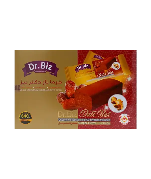 خرما بار زنجبیلی دکتر بیز ۳۲ عددی اصل – میان وعده طبیعی و انرژی زا