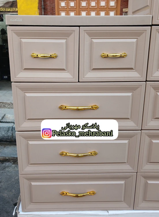 خرید دراور پلاستیکی ممتاز ۵ طبقه رنگ موکا