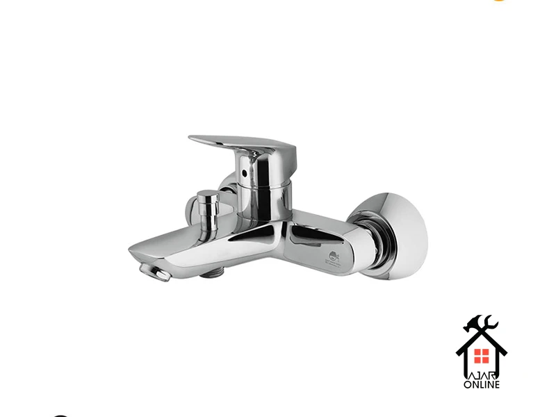 خرید شیر حمام کروم درخشان مدل هانس