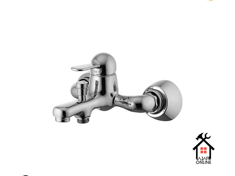 خرید شیر حمام کروم هوکا برند درخشان