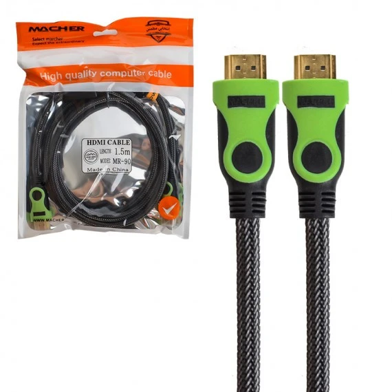 خرید عمده کابل تصویر HDMI 1/5M برند MACHER مدل MR-90