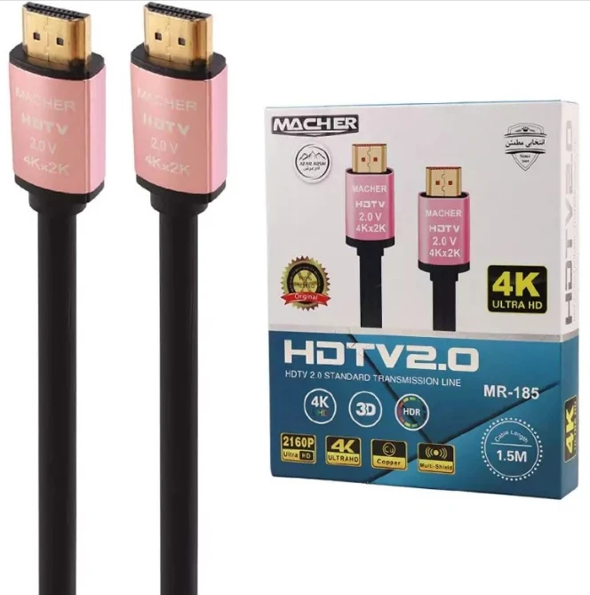 خرید عمده کابل تصویر HDMI 4K 1/5 برند MACHER مدل MR-185