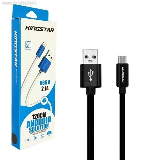 خرید عمده کابل شارژرMICRO اندروید - KINGSTAR مدل K66A