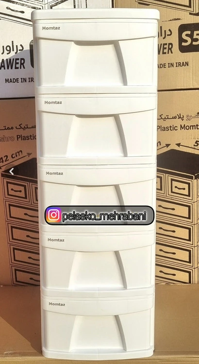 خرید فایل کشویی پلاستیکی ۵ طبقه ممتاز پلاستیک مدل X5