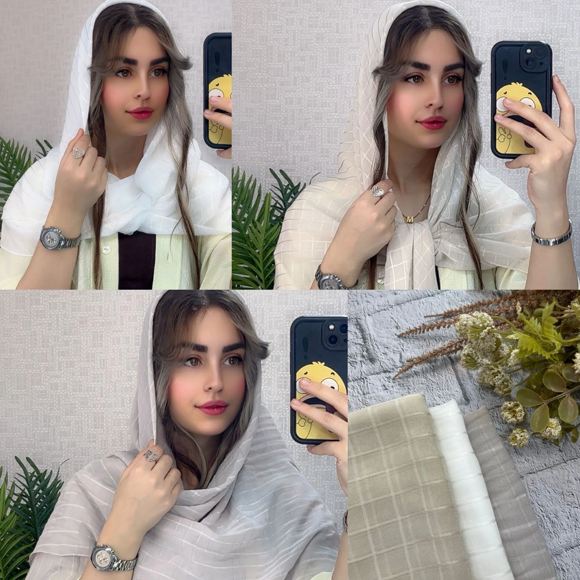 خرید، فروش عمده شال وروسری، روسری حریرچهارخونه
