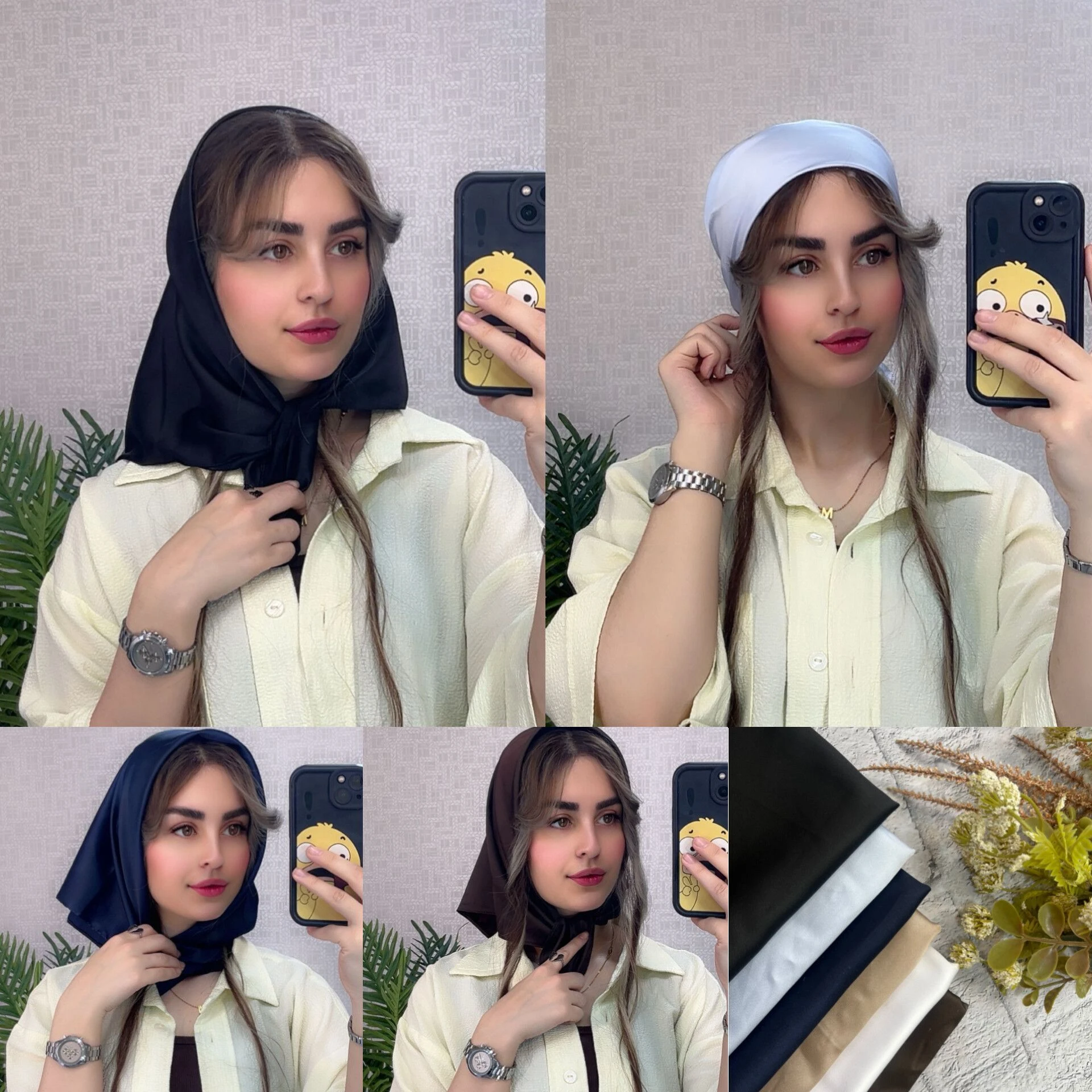 خرید، فروش مینی اسکارف، مینی اسکارف ساتن