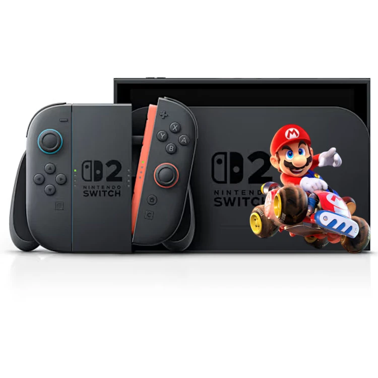 خرید نینتندو سوییچ 2 با بازی Mario Kart World - سیاه