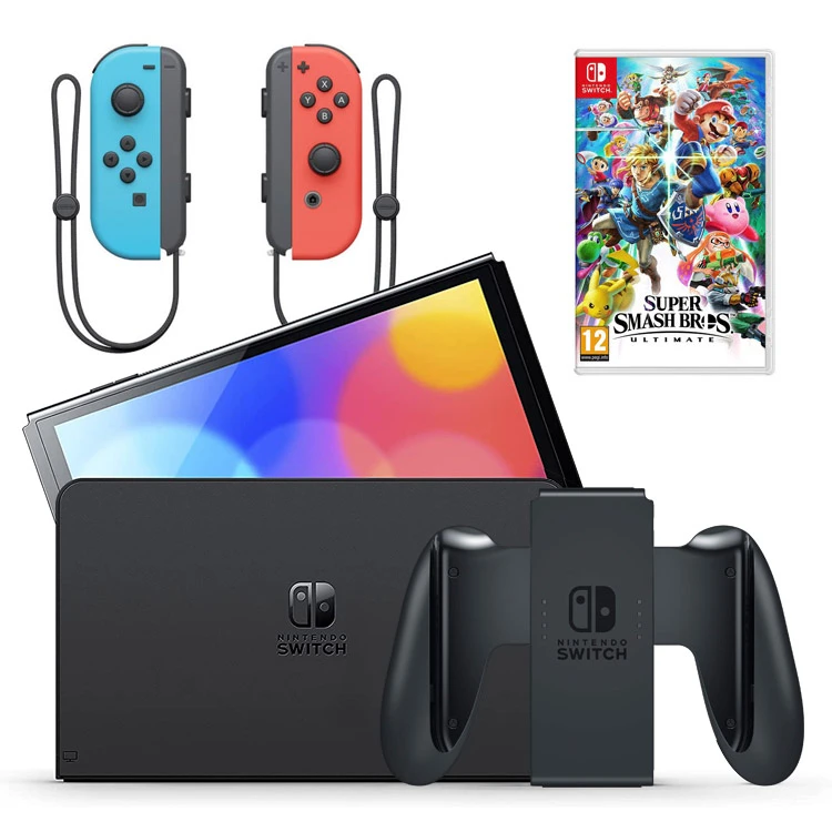 خرید نینتندو سوییچ اولد - جوی کان قرمز/آبی باندل Super Smash Party